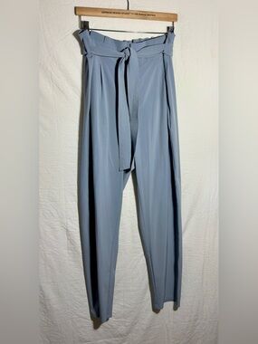 Athleta Slate Blue Tie-Waist Chinos